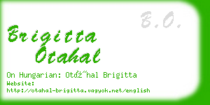 brigitta otahal business card